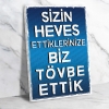 Sizin Heves Ettiklerinize...  Ahşap Retro Vintage Poster 