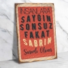 Fyodor Dostoyevski - İnsanlara Saygın Sonsuz Ahşap Retro Poster