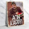 Açın Kapıyı Ahşap Retro Poster