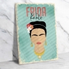 Frida Kahlo Ahşap Retro Poster