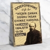 Hiçbir zaman doğru insan çıkmaz karşına Ahşap Retro Poster