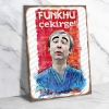 Funkhu Çekirge Şener Şen Ahşap Retro Poster