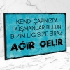 Kendi çapınızda dümanlar bulun bizim lig size biraz ağır gelir Ahşap Retro Poster