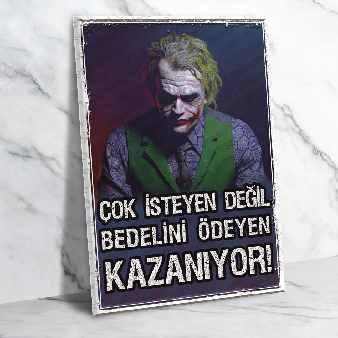 Bedelini Ödeyen Ahşap Retro Poster