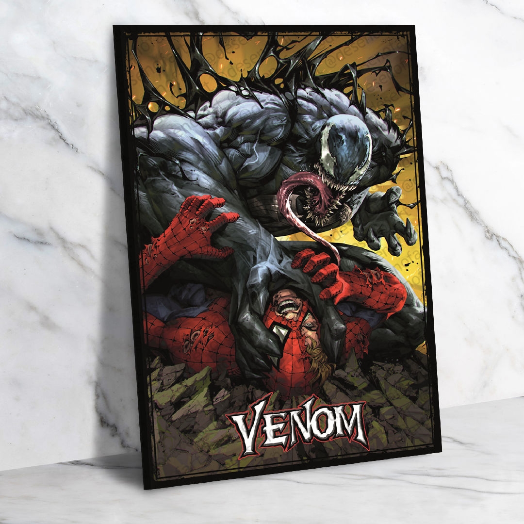 Venom Ahşap Retro Vintage Poster 